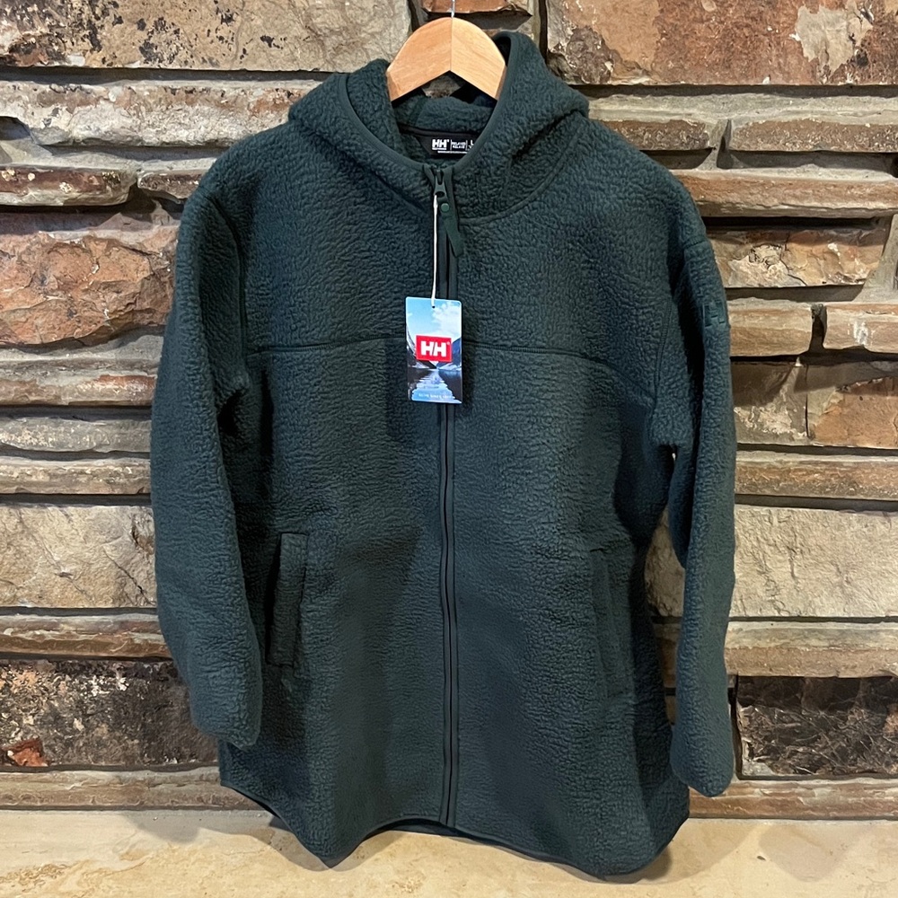 Helly Hansen Maud Pile Sherpa Fleece Jacket Jungle Green
